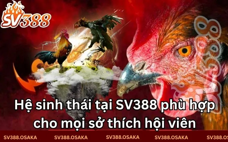 Hệ sinh thái tại SV388 phù hợp cho mọi sở thích hội viên